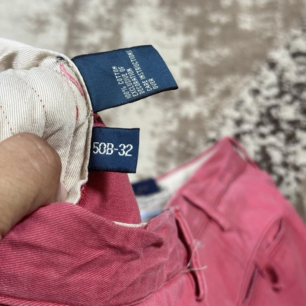 Polo Ralph Lauren Classic Fit Chino Pants Mens‎ 48x28 Coral Pink Big RL 5 NWT